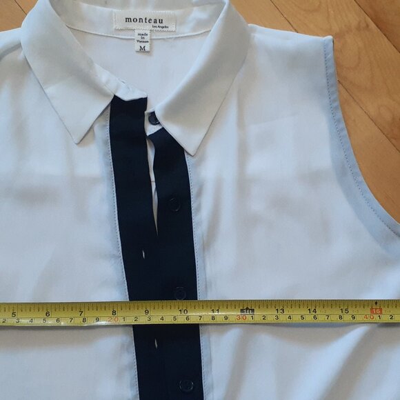 Pardessus été blanc et noir M - Picture 2 of 5